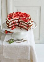 Black Forest Gateau strawberry cake