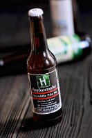 A bottle of Hopfenstopfer Incredible Pale Ale (craft beer from an artisan brewery)