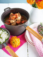 Carrot goulash with pork