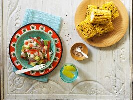 Ceviche & gegrillte Maiskolben (Lateinamerika)