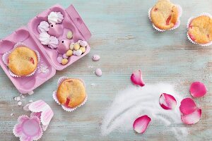 Decorations for spring muffins