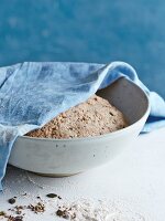 Dinkel-Mehrkornbrot zubereiten: Brotteig ruhen lassen
