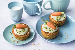 Swiss style carrot muffins