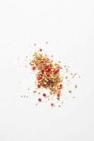 A spice mixture with pink peppercorns