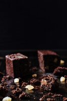 Rich gingerbread cake with candied ginger