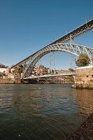 The famous Dom Luis I Bridge constructed by Eiffel, Porto, Portugal