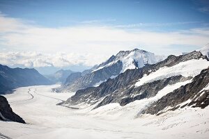 Gletscher im Berner Oberland, Schweiz