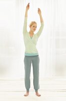 Standing stretching exercise