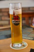 Illumination in a glass, Giesinger Bräu, Giesing, Munich