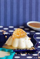 Panna cotta with caramel sauce