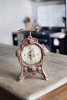 Ornate, antique kitchen scales