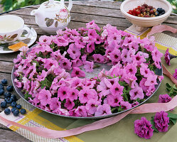 Petunias wreath