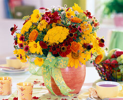 Helenium (Sonnenbraut), Coreopsis (Mädchenauge)