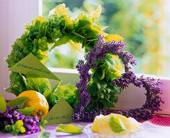 Melissa (lemon balm) as a wreath