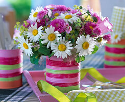 Leucanthemum (Margerite), Erigeron (Feinstrahlaster)