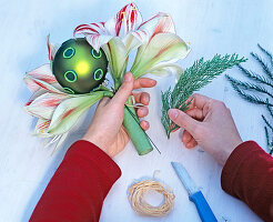 Amaryllis with green balls