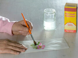 Butter sandwich bags with napkin technique as lanterns: 4/5