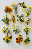 Yellow flower arrangement balcony flowers