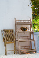 Before and after balcony with chrysanthemum (autumn chrysanthemums)