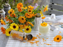 Wellness with marigolds