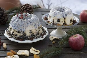 Birdseed cake in bundt cake pan