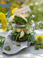 Dandelion capers from the buds of Taraxacum (dandelion)