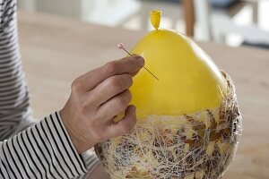 Homemade lantern made of sisal