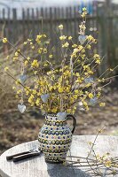 Cornus mas (Cornus) twigs bouquet