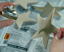 Homemade wooden star