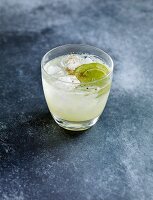 Indian lemonade with slices of lime and spices