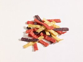 Colourful tortilla strips