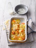 Potato and kohlrabi gratin