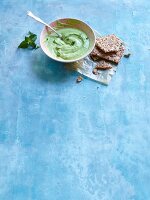 Pea and mint dip with tahini