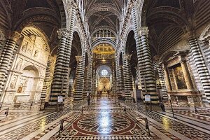 The Santa Maria cathedral in Siena, Tuscany, Italy