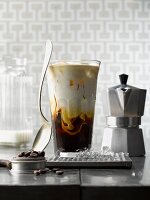 Eiskaffee im Glas