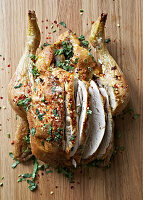 Chilli roast chicken with herbs