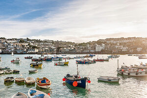 Fishing boats in the harbour at St. Ives, Cornwall, England