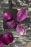 Purple pointed cabbage