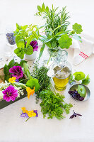 Herbs and edible flowers