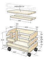 Anleitung für Stapelkiste (Illustration)