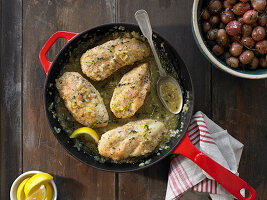 Chicken Breasts With Lemon and Red Potatoes