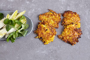 Potato and pumpkin fritters