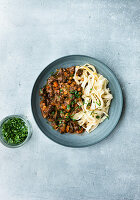 Tagliatelle with braised beef ragout