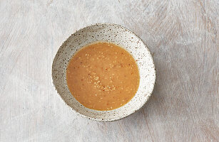 Japanese miso and sesame seed dressing