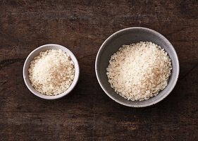 The right amount of rice as a side dish or a main course