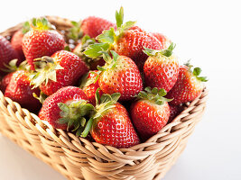 Strawberries in a basket