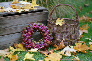 Chestnut wreath and Bell Heath flowers