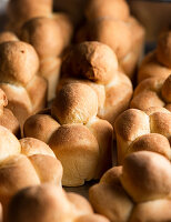 Close up view of brioche