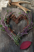 Heart of budding heather