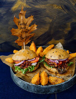 Pulled Jackfruit Burger mit Country Potatoes